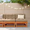 vidaXL Tuin Midden Sofa Massief grenenhout Waskleur Bruin