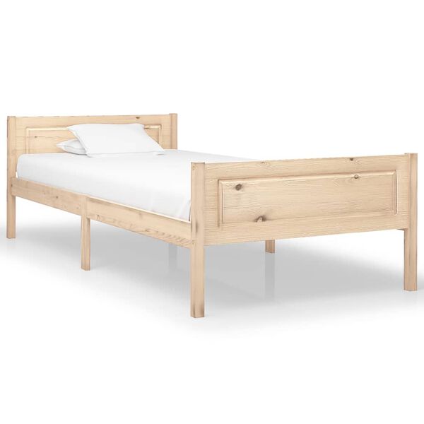 vidaXL Bedframe massief grenenhout 90x200 cm