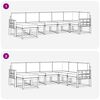 vidaXL Buiten bankenset met kussen 7 pcs Natuurlijk en Beige