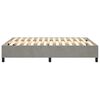 vidaXL Boxspring bed 140x190 cm fluweel lichtgrijs