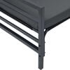 vidaXL Tuinbankenset met kussen 5 pcs Zwart Staal