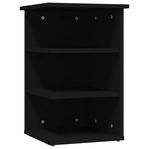 vidaXL Bijzetkast 35x35x55 cm bewerkt hout zwart