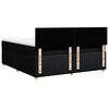vidaXL Boxspring met matras stof zwart 180x200 cm