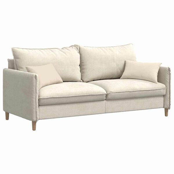 vidaXL Sofa Kussens 2 stuks Beige 50 x 30 cm Stof
