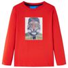 Kindershirt met lange mouwen 116 rood