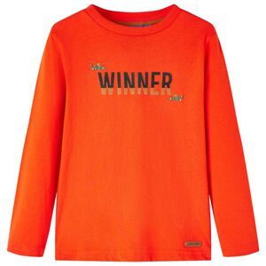 vidaXL Kindershirt met lange mouwen 104 felroranje