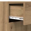 vidaXL Dressoir met lade Artisan Eiken 42,5 x 40 x 93 cm Bewerkt hout