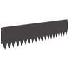 vidaXL Gazonrand 20 st 103 x 25 cm Staal Zwart