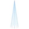 vidaXL Vlaggenmast kerstboom 310 LED's blauw 300 cm