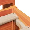 vidaXL Bedframe zonder matras massief grenenhout wasbruin 120x200 cm
