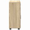 vidaXL Dressoir FLORIN Sonoma Eiken 88,5 x 30,5 x 73 cm Bewerkt hout