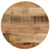 vidaXL Tafelblad rond &Oslash; 50x1,5 cm massief ruw mangohout