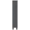 vidaXL Cd-kast HAMAR 45x18x100 cm massief grenenhout donkergrijs