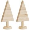vidaXL Kerstdecoraties kerstboom 2 st 30 cm massief grenenhout