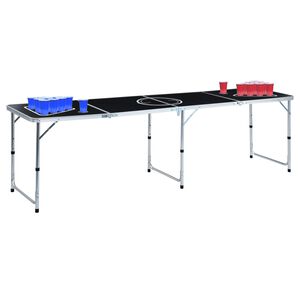 vidaXL Bierpongtafel met bekers en ballen inklapbaar 240 cm