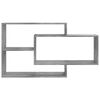 vidaXL Wandschappen 104x20x58,5 cm bewerkt hout betongrijs