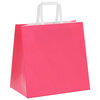 vidaXL Papieren zakken 50 st met hengsels 26x17x25 cm roze