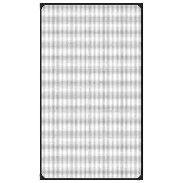vidaXL Insectenhor voor ramen magnetisch 80x140 cm antracietkleurig