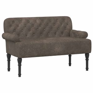 vidaXL Loungebank met knopencomfort Donkergrijs 120 x 65 x 78 cm