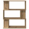 vidaXL Boekenkast 80x24x96 cm bewerkt hout artisanaal eikenkleur