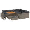 vidaXL Tuin Sofa Set 12 st Grijs poly rattan