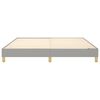 vidaXL Boxspring bed stof lichtgrijs 160x200 cm