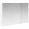 vidaXL Badkamer spiegelkast Wit 100 x 14,5 x 70 cm Bewerkt hout