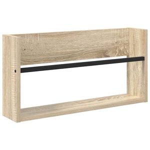 vidaXL Tijdschrift Rek Sonoma Eiken 60 x 12 x 30 cm Bewerkt hout