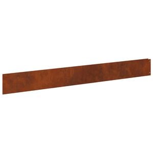 vidaXL Gazonrand 50 st 100 x 12 cm Staal Roestkleurig