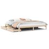 vidaXL Bedframe met lades massief grenenhout 200x200 cm