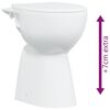 vidaXL Randloos Toilet 7 cm extra hoogte soft-close keramiek wit