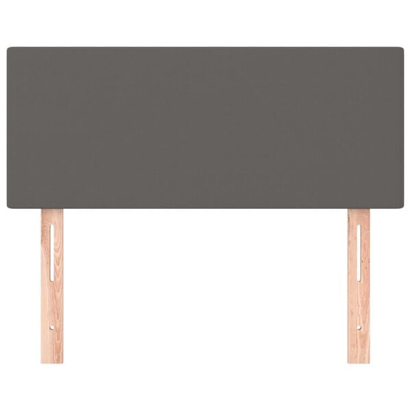 vidaXL Hoofdbord 90x5x78/88 cm kunstleer grijs