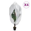 vidaXL Plantenhoezen met ritssluiting 4 st 70 g/m&sup2; 3,93x3,5 m