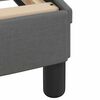 vidaXL Bedframe zonder matras "Hvar" stof donkergrijs 180x200 cm