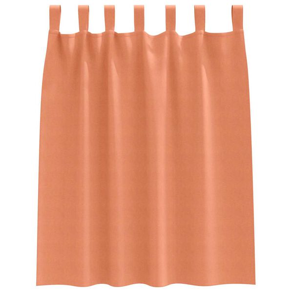 vidaXL Zwart-out Gordijnen met Ringen 2 pcs Terracotta 140 x 140 cm