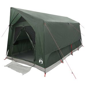 vidaXL Tunneltent met dak Leger groen 8-persoons Polyester en staal