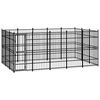 vidaXL Hondenkennel 13,82 m&sup2; staal