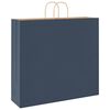 vidaXL Papieren zakken 50 st met hengsels 54x15x49 cm blauw