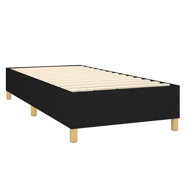 vidaXL Boxspring bed 90x200 cm stof zwart