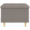 vidaXL Knopkruk met kussen Taupe 60 x 60 x 45 cm Stof