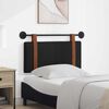 vidaXL Hangend Hoofdeinde Effen Zwart 90 x 55 x 5 cm Antiek PU