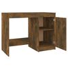 vidaXL Bureau 100x50x76 cm bewerkt hout gerookt eikenkleurig