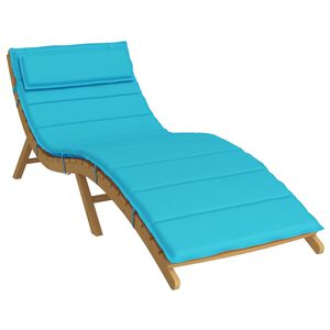 vidaXL Zon Loungerkussen Turquoise 178 x 60 x 4 cm Oxford stof
