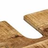 vidaXL Badkamermeubelset met plank 4 pcs Bruin Massief Mango Hout