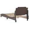 vidaXL Bedframe zonder matras "Zadar" kunstleer bruin 100x200 cm