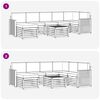 vidaXL Sofa-Sets 8 pcs Natuurlijk en Antraciet Massief Acaciahout