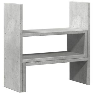 vidaXL Bureau organiser 40x17x41 cm bewerkt hout betongrijs