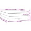 vidaXL Boxspring met matras fluweel zwart 160x210 cm