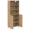 vidaXL Hoge kast Artisan Eiken 69,5 x 32,5 x 180 cm Bewerkt hout