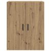 vidaXL Wandkast Artisan Eiken 69,5 x 34 x 90 cm Bewerkt hout